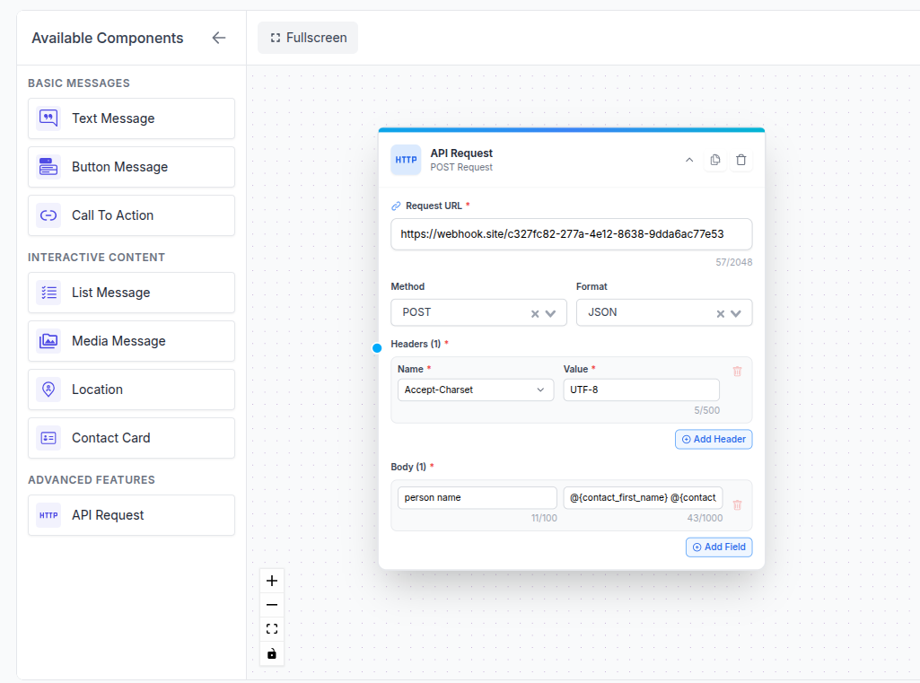 API Request Component